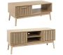 Set meuble TV et table basse en bois Klaus