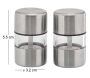Set de 2 minis moulins sel et poivre en inox - 8