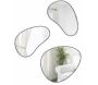 Set de 3 miroirs finition métallique Hubba