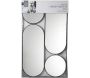 Set de 4 miroirs ronds et ovales Versa - 36,90