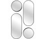 Set de 4 miroirs ronds et ovales Versa - CMP-5331