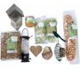 Set nichoir avec support et nourriture pour oiseaux du jardin