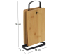 Set de 6 planches à découper en bambou avec socle en métal - 10