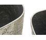 Set de 2 pots de fleur en métal argenté Argelux - 5