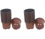 Set de 18 pots de plantation ronds 9 cm