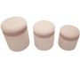Set de 3 poufs coffre en MDF Curtain - 139