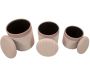 Set de 3 poufs coffre en MDF Curtain - 6