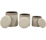 Set de 3 poufs coffre en MDF Curtain - 139