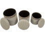 Set de 3 poufs coffre en MDF Curtain - 5