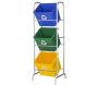 Set support en métal et caisses de recyclage Nesta