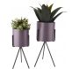 Set de 2 supports à plantes ronds Pedestal XL - PT