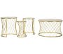 Set table basse et 3 tables d'appoints en métal Noah - 269