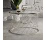 Set table basse et 3 tables d'appoints en métal Noah - MAURO FERRETTI