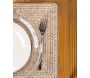 Set de table rectangulaire en rotin - 24,90