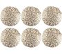 Set de table rond feuillage 38 cm (Lot de 6)