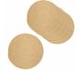 Set de table rond en jute naturelle (Lot de 6)