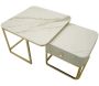 Set de 2 tables d'appoint gigognes en mdf et métal Beautry - 359