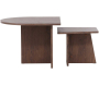 Set 2 tables basses en MDF Sala 60 x 45 cm et 40 x 35 cm - VEN-1145