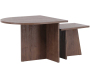 Set 2 tables basses en MDF Sala 60 x 45 cm et 40 x 35 cm