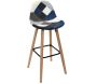 Set de 2 tabourets de bar patchwork - CMP-4232