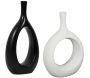 Set de 2 vases en céramique Curve