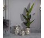 Set de 3 vases en métal argenté - MAURO FERRETTI