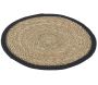 Sets de table ronds en jonc naturel et jute teinté (Lot de 6) - AUB-5275