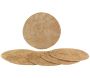 Sets de table ronds en palmier naturel (Lot de 6) - AUB-5262