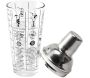 Shaker en verre 45 cl avec recettes Lounge - 11,90