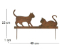 Silhouette en fer Chats sur piques - LEG-0323