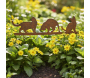 Silhouette en fer Chats sur piques - LA GRANDE PRAIRIE