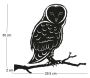 Silhouette sur pique en acier noir - APE-0111