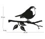 Silhouette sur pique en acier noir - APE-0112