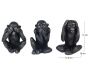 Singes en résine Ne pas voir - entendre - parler (Lot de 3) - ORIGEN