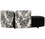 Sofa en tissu Oriental 160 x 86 x 67 cm - 639