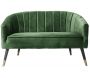 Sofa en velours pieds bicolores en bois  Royal