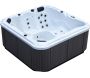 Spa rigide gris et blanc marbré jets et leds