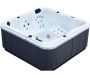 Spa rigide gris et blanc marbré jets et leds