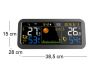 Station météo électronique couleur avec capteur extérieur - STI-0125