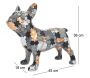 Statuette bouledogue debout en polyrésine Puzzle - 83,30