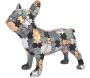 Statuette bouledogue debout en polyrésine Puzzle