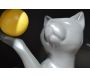 Statuette en céramique chat avec balle Shadow - DRI-0113