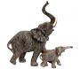 Statuette éléphant avec bébé éléphant 30 cm