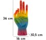 Statuette main en polyrésine Rainbow - MAU-0590