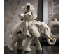 Statuette en polyrésine Femme africaine sur éléphant - MAURO FERRETTI