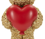 Statuette en polyrésine Ours avec coeur Teddy - 6