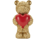 Statuette en polyrésine Ours avec coeur Teddy