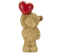 Statuette en polyrésine Ours avec coeur Teddy