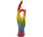 Statuette en polyrésine Rainbow hand - 6