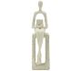 Statuette en polyrésine Single stons 8.5 x 6.5 x 24 cm